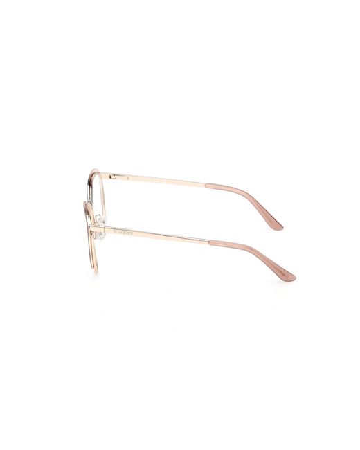 Guess Black Gu50250 059 Optical Frames Metal Round Normal