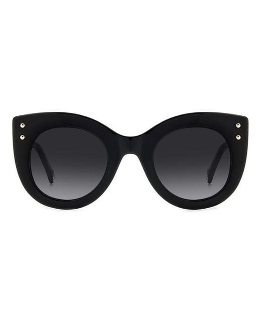 Carolina Herrera Black Her 0127/S Wr7/9O Sunglasses Acetate Cat Eye Shaded
