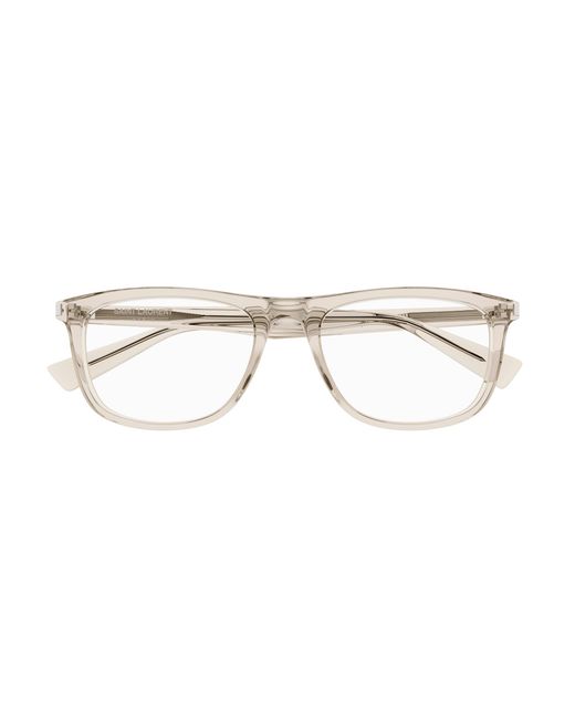 Saint Laurent Black Sl 812 008 Optical Frames Acetate Transparent Squared