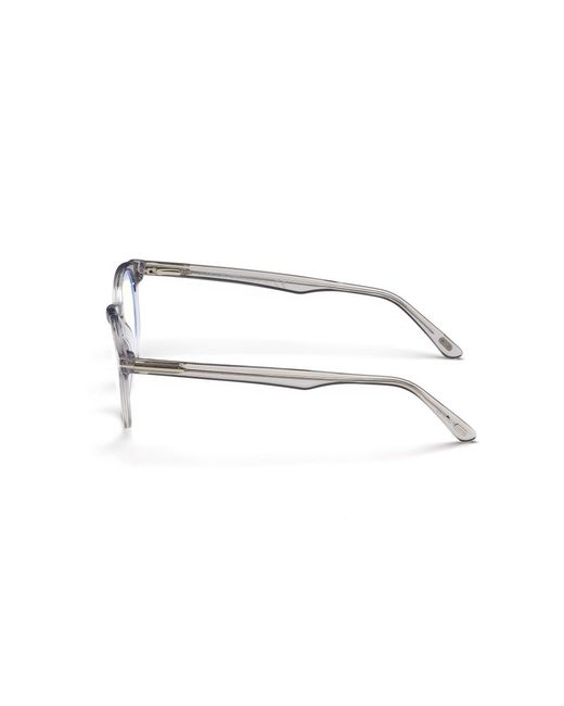 Tom Ford Black Ft5557-B 020 Optical Frames Acetate Round Anti- Light