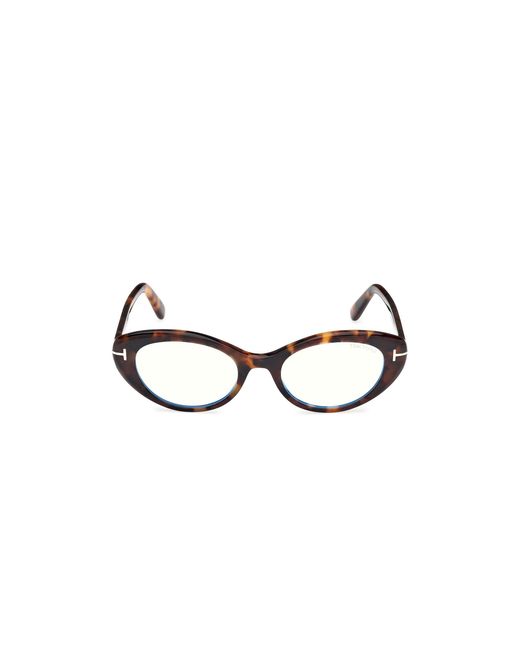 Tom Ford Black Ft6092-B 052 Optical Frames Acetate Round Normal