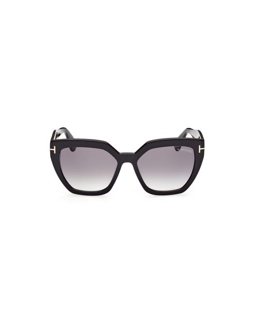 Tom Ford Black Ft0939 Phoebe 01B Sunglasses Acetate Squared Normal Shaded