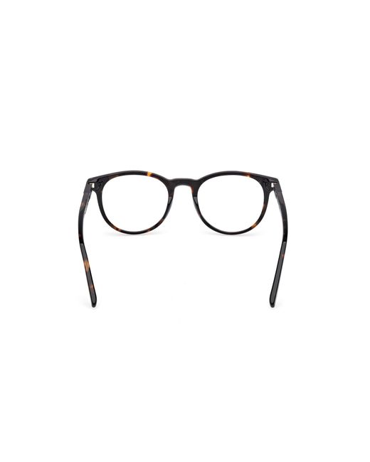 Timberland Black Tb50071 052 Optical Frames Acetate Round Normal for men