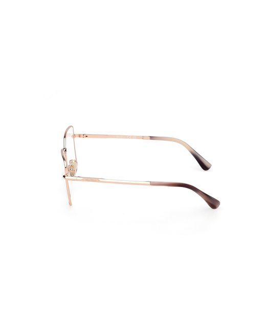Max Mara Black Mm5187 028 Optical Frames Metal Round Normal