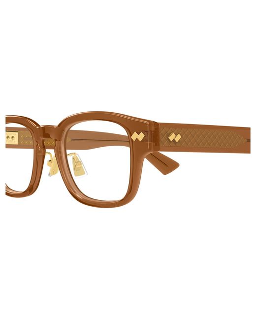 Bottega Veneta Black Bv1404Oa 007 Optical Frames Acetate Transparent Squared for men