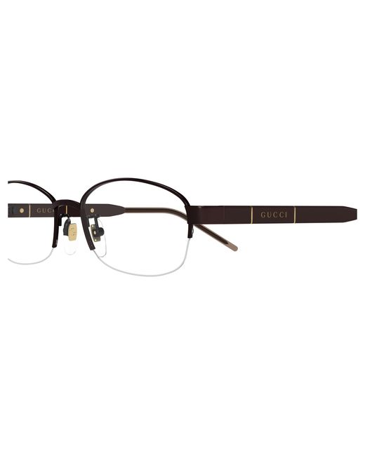 Gucci Black Gg1742Oj 002 Optical Frames Titanium Transparent Round