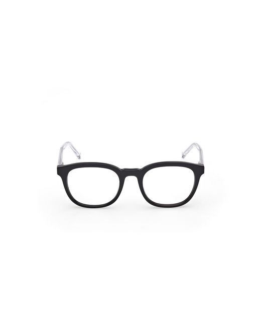Timberland Black Tb50084 001 Optical Frames Acetate Round Normal for men
