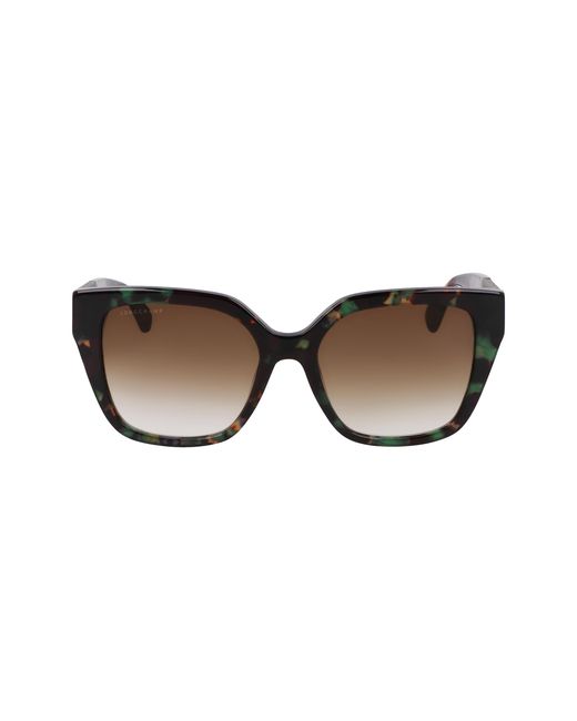 Longchamp Black Lo754Sl 309 Sunglasses Acetate Butterfly Normal Normal
