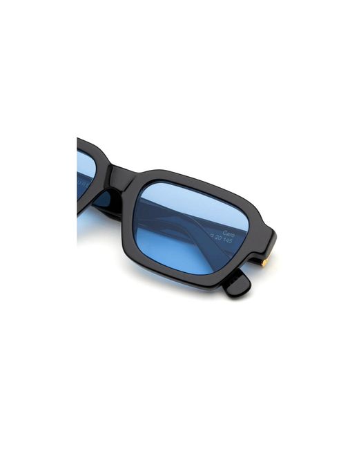 Retrosuperfuture Black Foe Caro Azure Sunglasses Acetate Light Squared