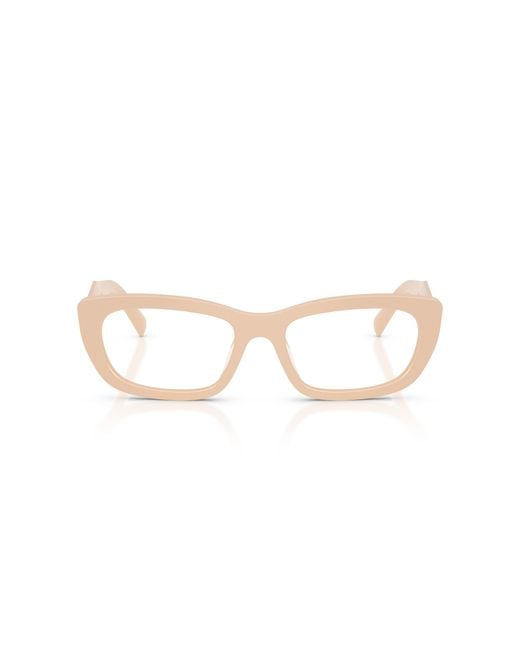 Prada Black Pr D09V 25B1O1 Optical Frames Acetate Transparent Geometric Normal
