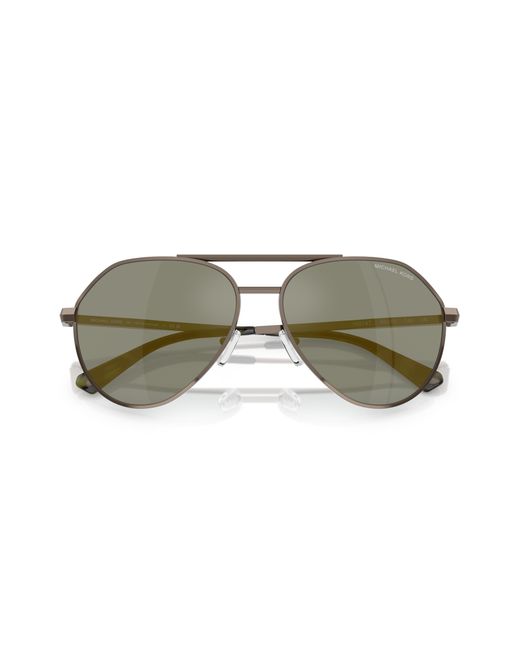 Michael Kors Black Mk1168 Brentwood 10014T Sunglasses Metal Pilot Normal for men