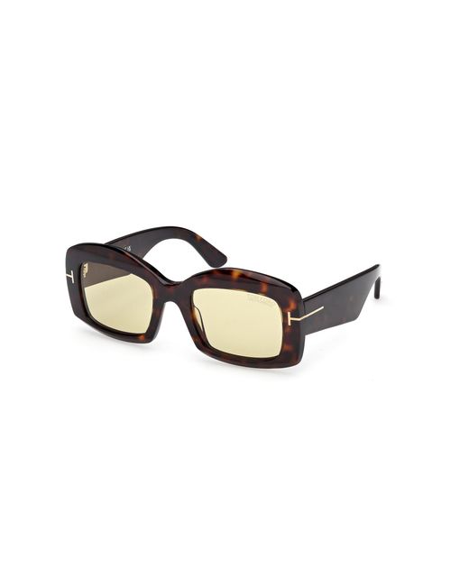 Tom Ford Black Ft1218 Venetia 52E Sunglasses Acetate Squared Photochromatic