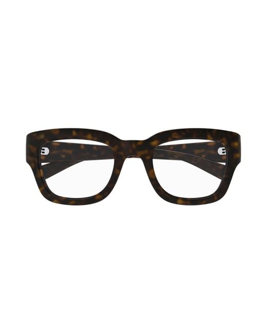 Gucci Black Gg1788O 002 Optical Frames Injected Transparent Squared for men