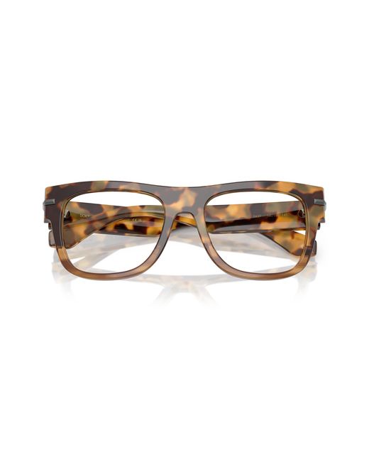 Dolce & Gabbana Black Dg3407 3437 Optical Frames Acetate Transparent Squared Normal for men