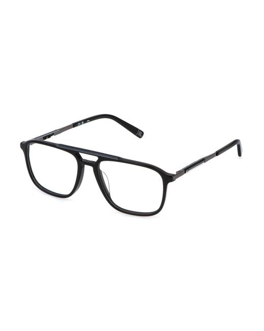Fila Black Vfi881 700 Optical Frames Acetate Squared for men