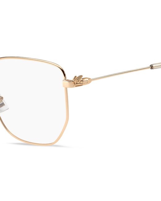 Etro Black 0024 000 Optical Frames Metal Geometric