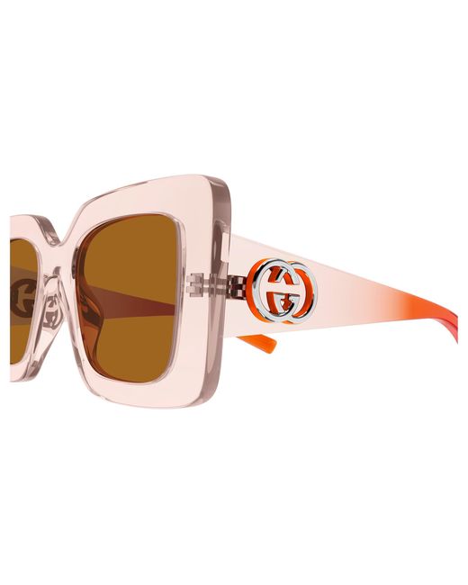 Gucci Black Gg2025S 004 Sunglasses Injected Squared
