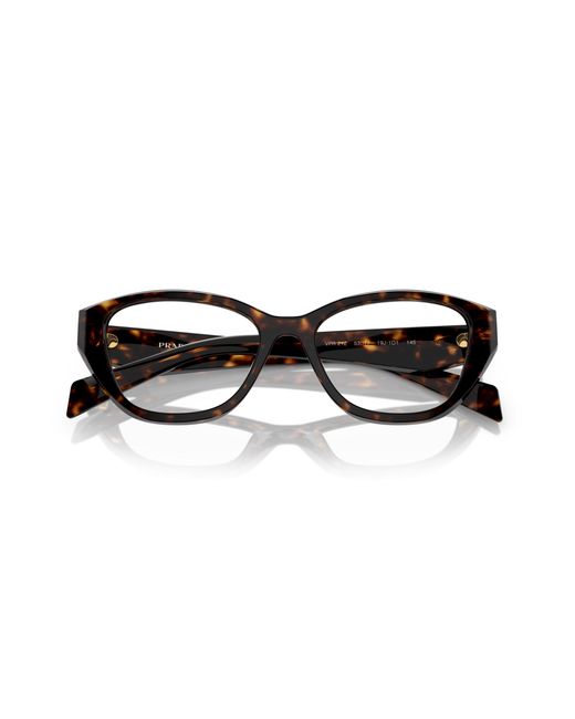 Prada Black Pr 21Zv 19J1O1 Optical Frames Acetate Transparent Geometric Normal