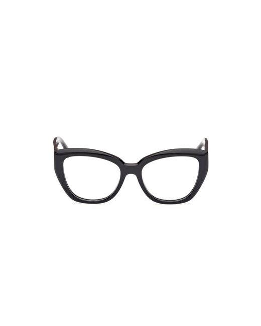 Max Mara Black Mm5134 001 Optical Frames Acetate Cat Eye Normal