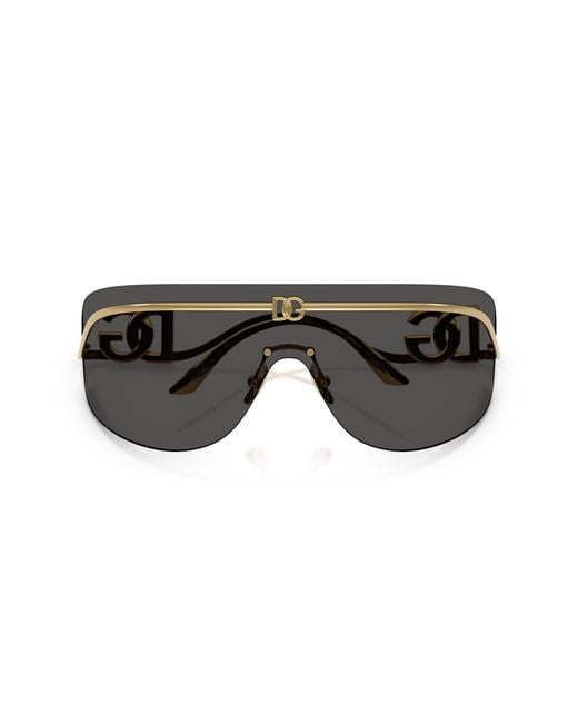 Dolce & Gabbana Black Dolce & Gabbana Dg2320 Shield Sunglasses