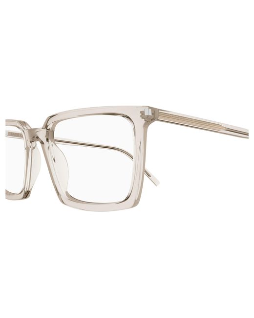 Saint Laurent Black Sl 624 003 Optical Frames Acetate Transparent Squared