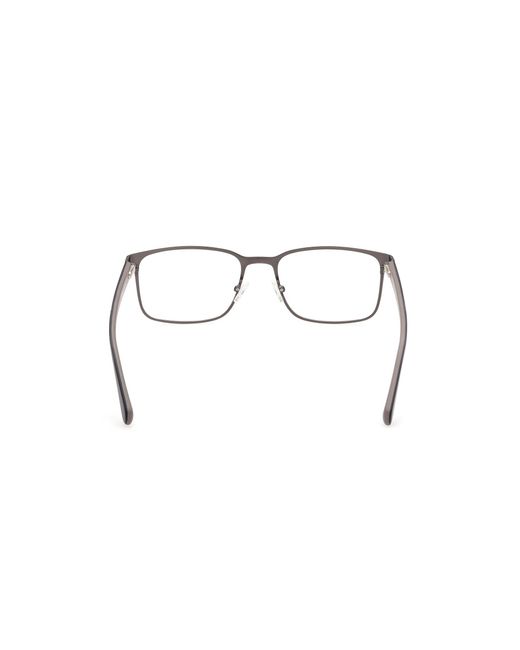 Guess Black Gu50045 087 Optical Frames Metal Squared Normal for men