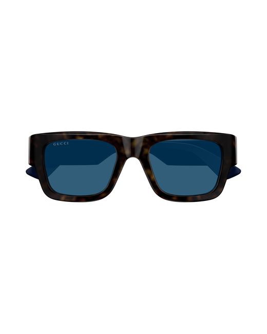 Gucci Black Gg1668S 002 Sunglasses Acetate Squared for men