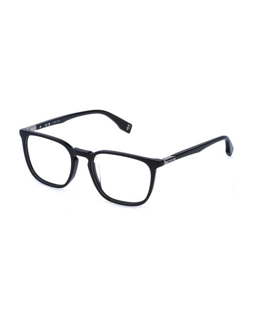 Police Black Vplr59 Playmaker 2 700 Optical Frames Acetate Squared for men