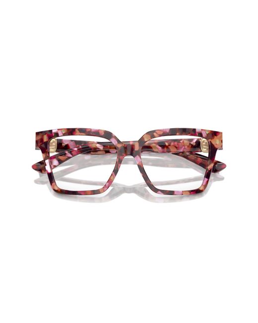 Dolce & Gabbana Black Dg3395 3440 Optical Frames Acetate Transparent Squared Normal
