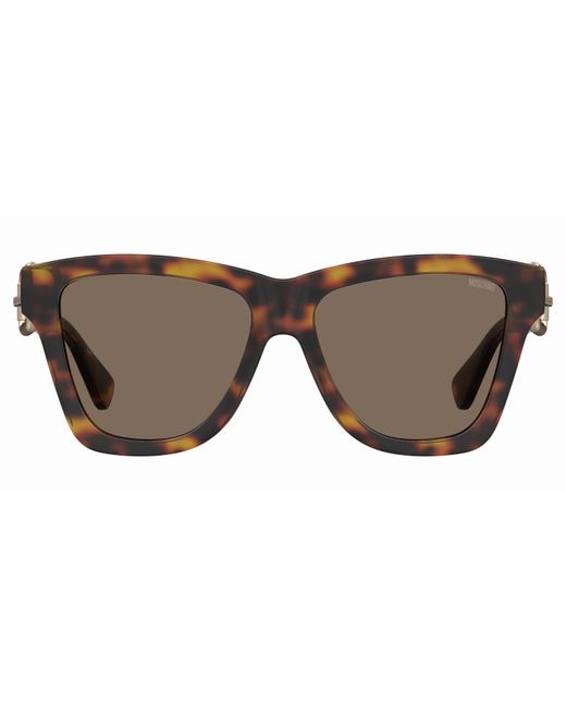 Moschino Black Mos131/S 086/70 Sunglasses Injected Butterfly Normal Shaded