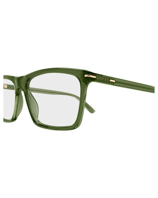 Gucci Black Gg1445O 010 Optical Frames Acetate Transparent Squared for men