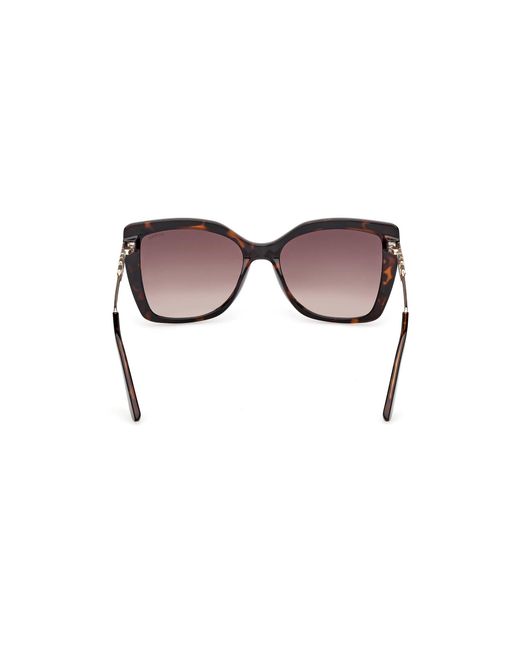 Guess Black Gu00266 52F Sunglasses Injected Squared Normal
