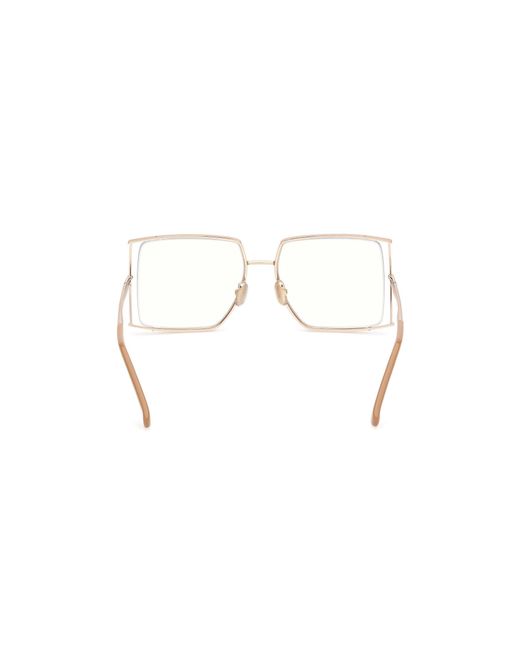 Max Mara Black Mm5156-B 047 Optical Frames Metal Squared Normal