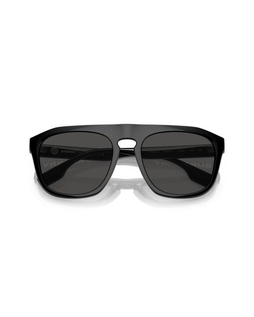 Burberry Black Be4396U Wren 300187 Sunglasses Injected Squared Normal for men