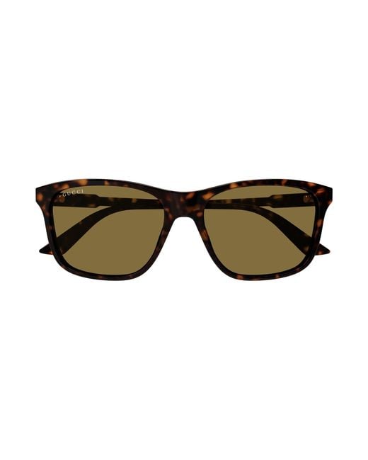 Gucci Black Gg1819S 002 Sunglasses Acetate Squared for men
