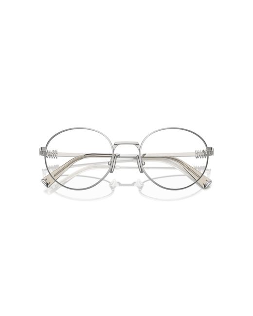Miu Miu Black Mu 52Xv 1Bc1O1 Optical Frames Metal Round Normal
