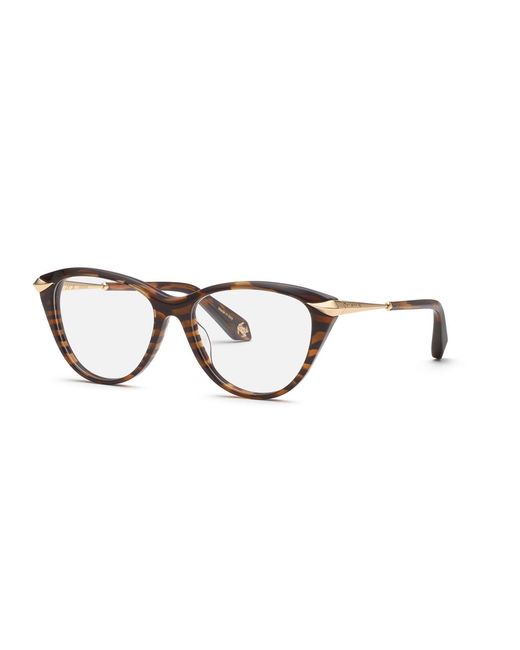 Roberto Cavalli Black Vrc143M 0Xal Optical Frames Acetate Butterfly