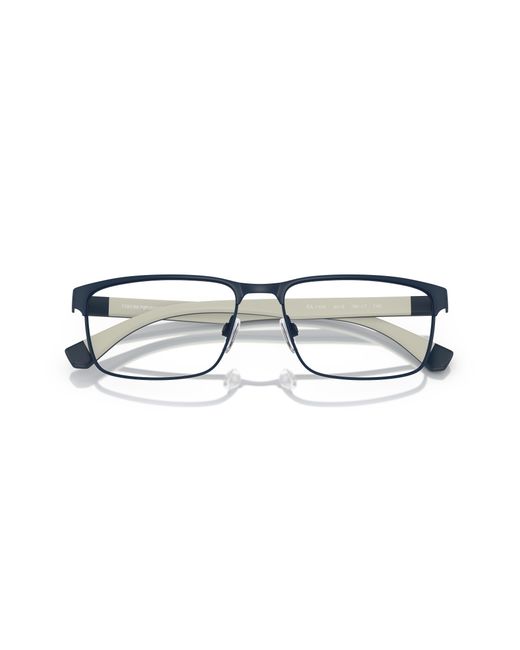 Emporio Armani Black Ea1105 3018 Optical Frames Metal Transparent Squared Normal for men