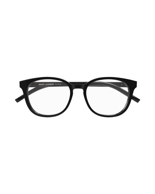 Saint Laurent Black Sl M111/F 001 Optical Frames Plastic Squared