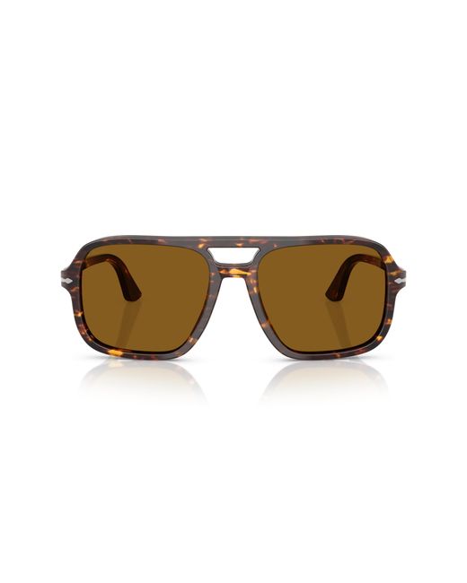 Persol Black Po3328S 121533 Sunglasses Acetate Pilot Normal for men