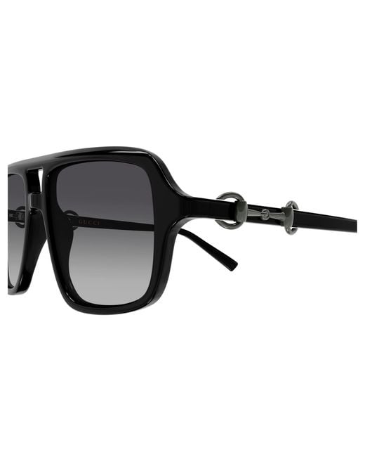 Gucci Black Gg2052S 005 Sunglasses Acetate Pilot