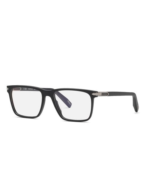 Chopard Black Vch409 703 Optical Frames Acetate Squared for men