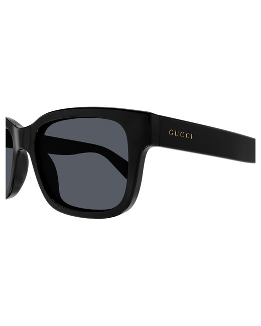 Gucci Black Gg1583S 001 Sunglasses Injected Squared for men