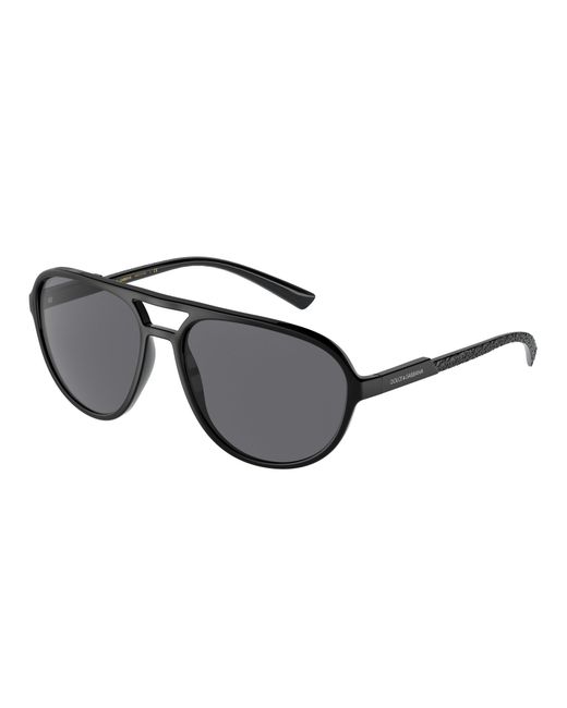 Dolce & Gabbana Black Dg6150 252581 Sunglasses Nylon Pilot Polarized for men