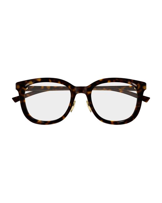 Gucci Black Gg1949Ok 002 Optical Frames Acetate Transparent Round for men