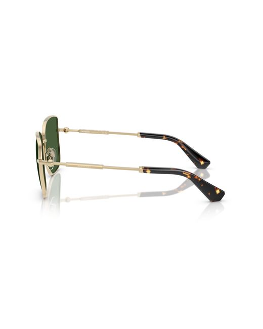 Burberry Green Be3158 110971 Sunglasses Metal Squared Normal