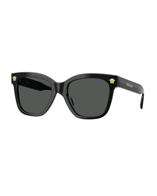 Versace Black Ve4511 Gb1/87 Sunglasses Acetate Squared Normal