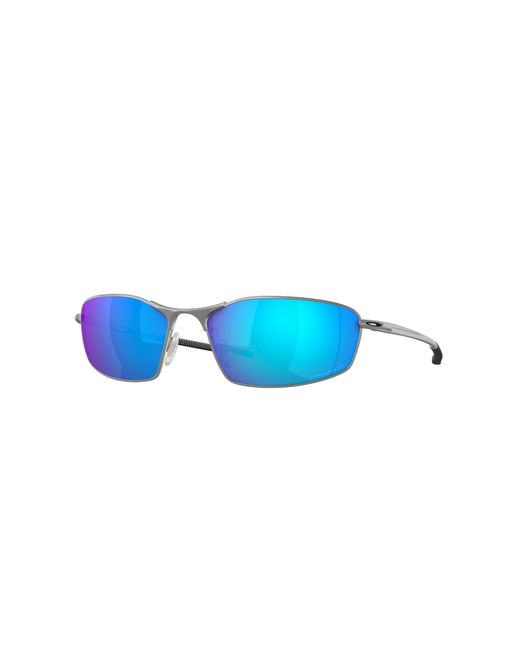 Oakley Black Oo4141 Whisker 414104 Sunglasses Metal Round Polarized Prizm for men
