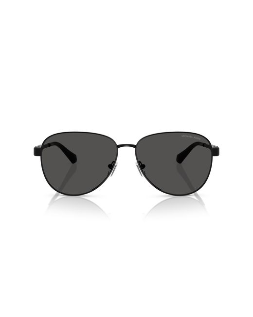 Michael Kors Black Mk1160 Biarritz 100587 Sunglasses Metal Pilot Normal