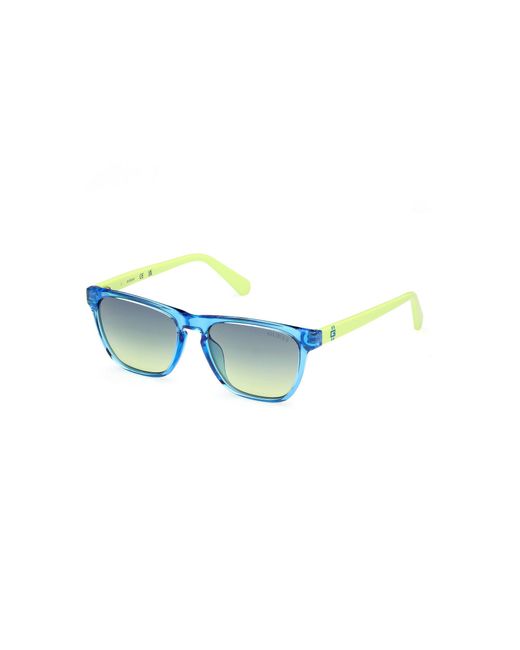 Guess Blue Gu00129 90W Sunglasses Injected Squared Normal